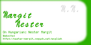margit nester business card